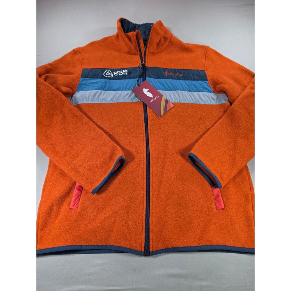 Cotopaxi Teca Fleece Full Zip Jacket Mens XL Mars Landing Orange Code Alliance